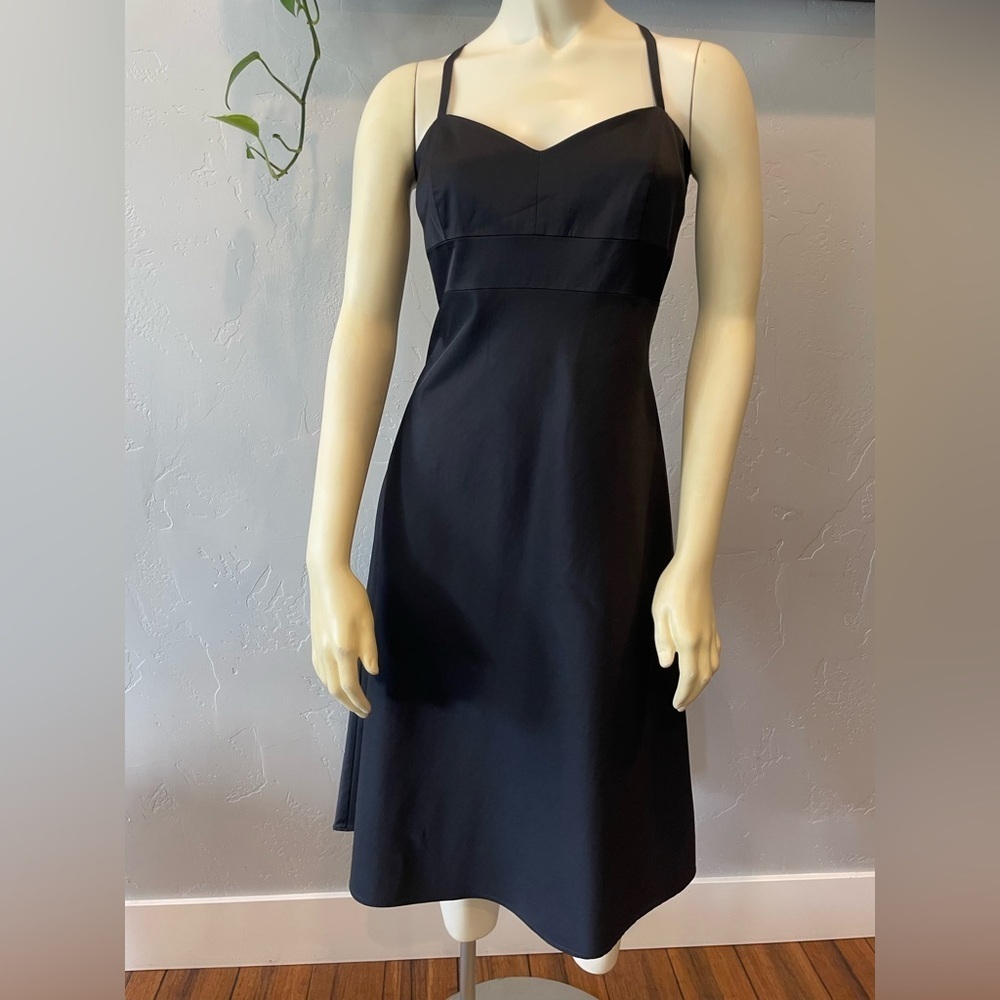 Women’s Y2K banana republic stretch A line midi dress size 6